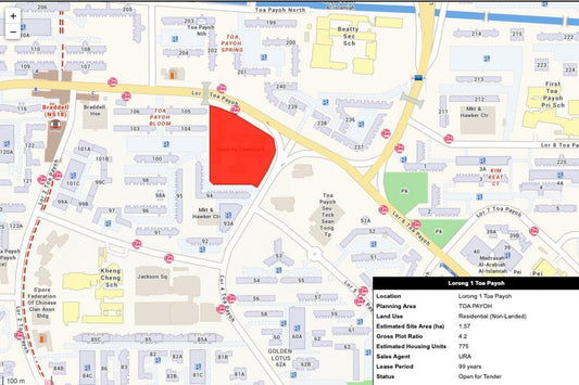 Tender launched for GLS site at Lorong 1 Toa Payoh Edgeprop, Singapore New Launch