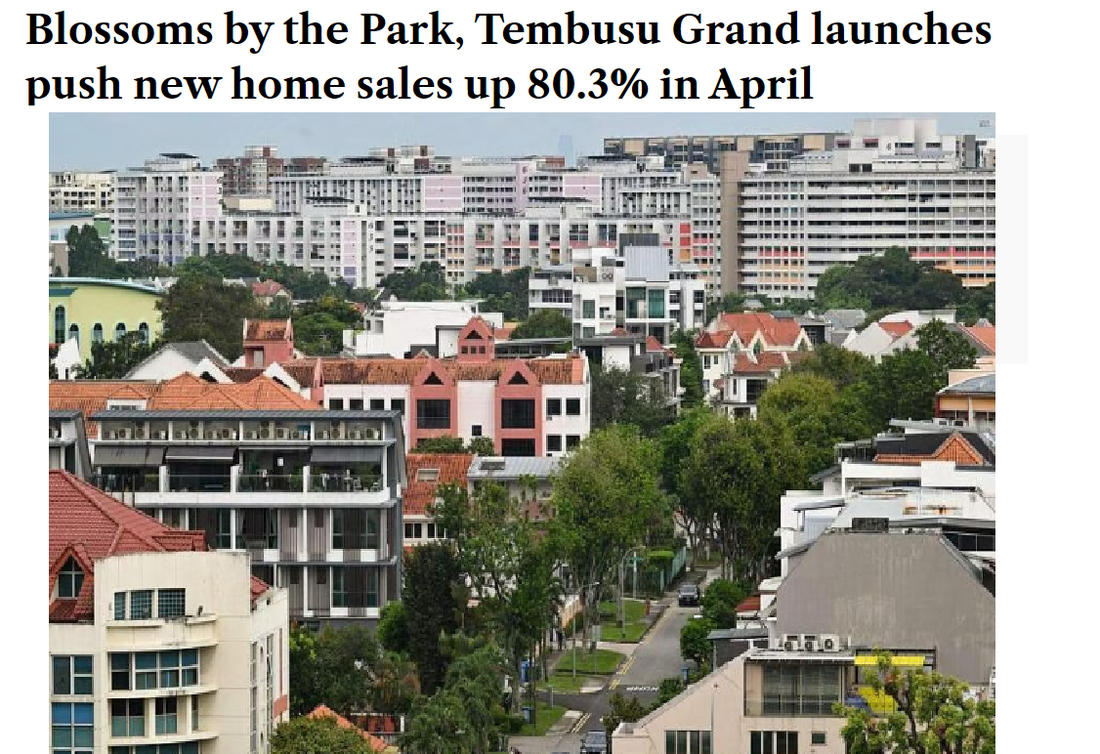 Indicating Robust Demand for Private property; up 80.3% in April