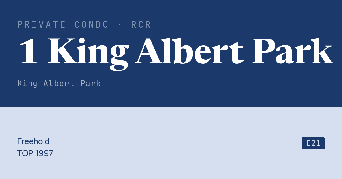 1 King Albert Park Resale | Price, Transactions, Rental & Analysis