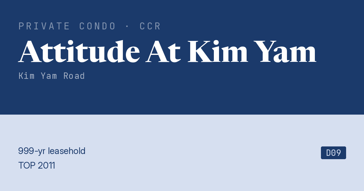 Attitude At Kim Yam Resale | Price, Transactions, Rental & Analysis