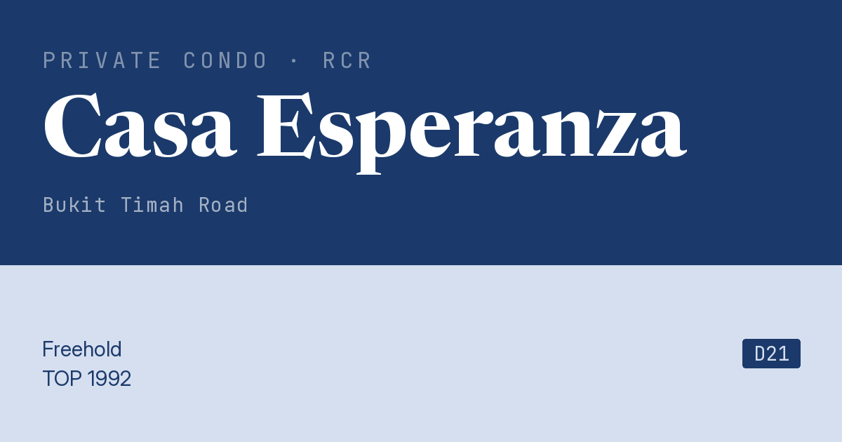 Casa Esperanza Resale | Price, Transactions, Rental & Analysis