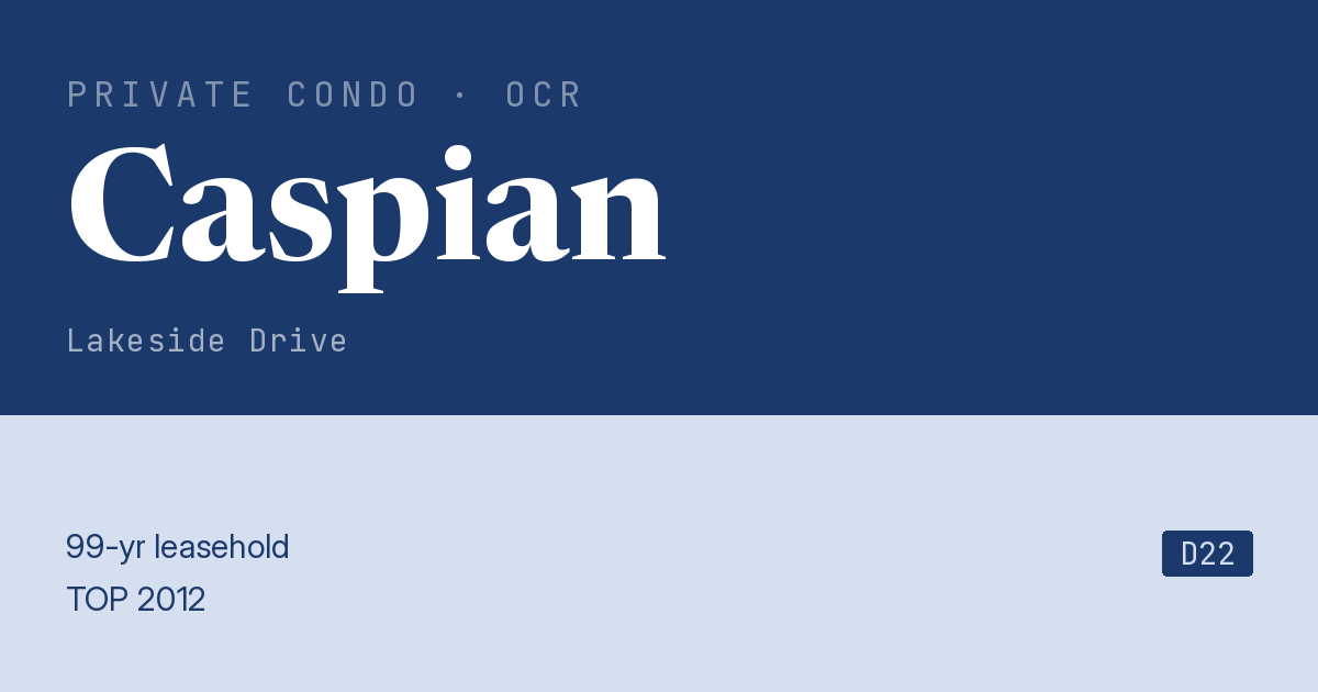 Caspian Resale | Price, Transactions, Rental & Analysis