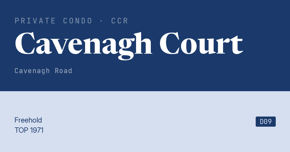Cavenagh Court Resale | Price, Transactions, Rental & Analysis