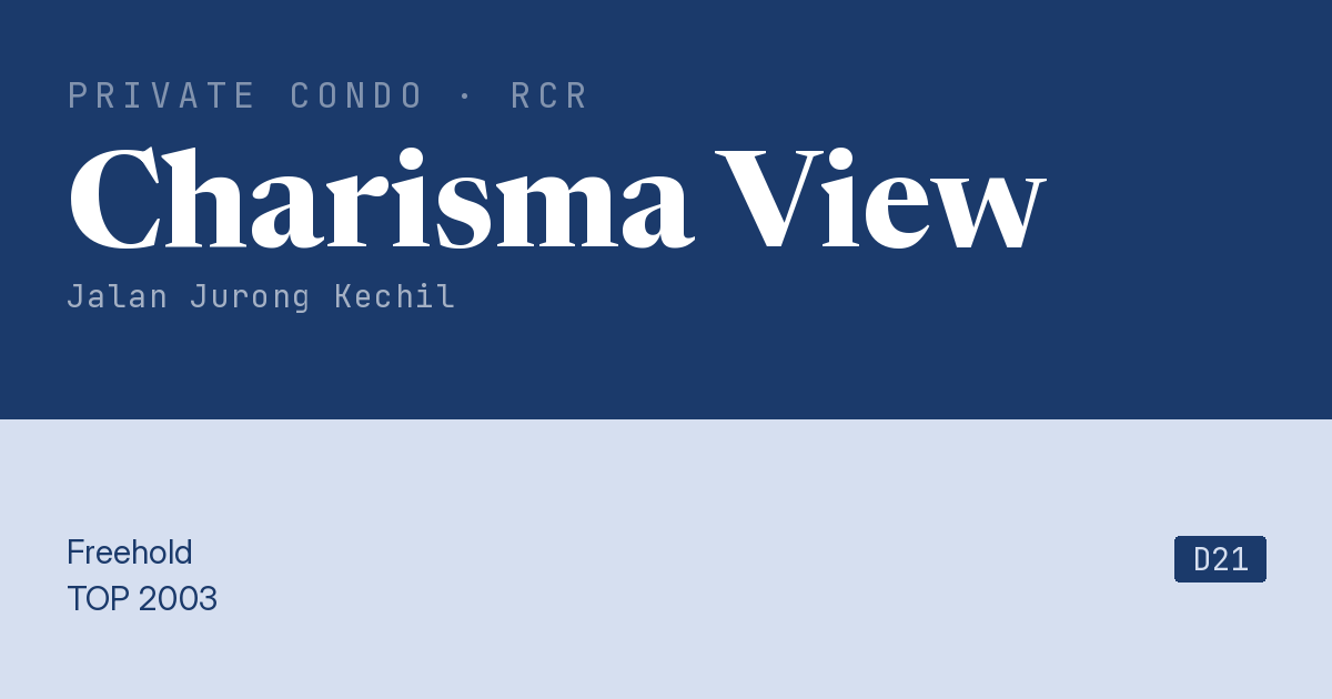Charisma View Resale | Price, Transactions, Rental & Analysis