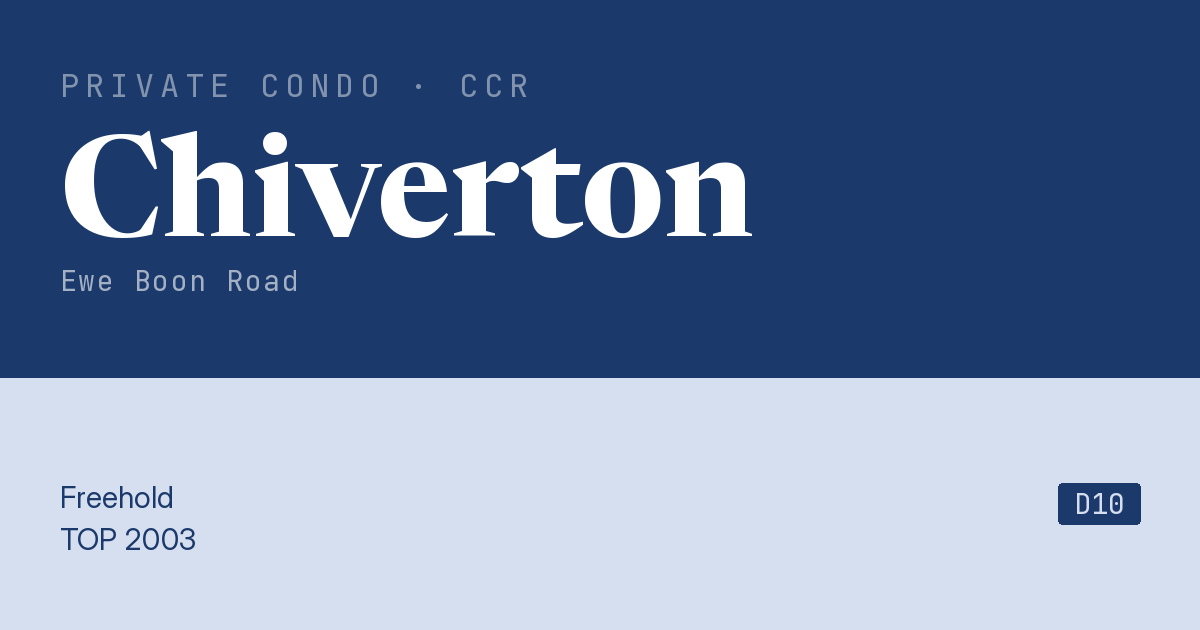 Chiverton Resale | Price, Transactions, Rental & Analysis