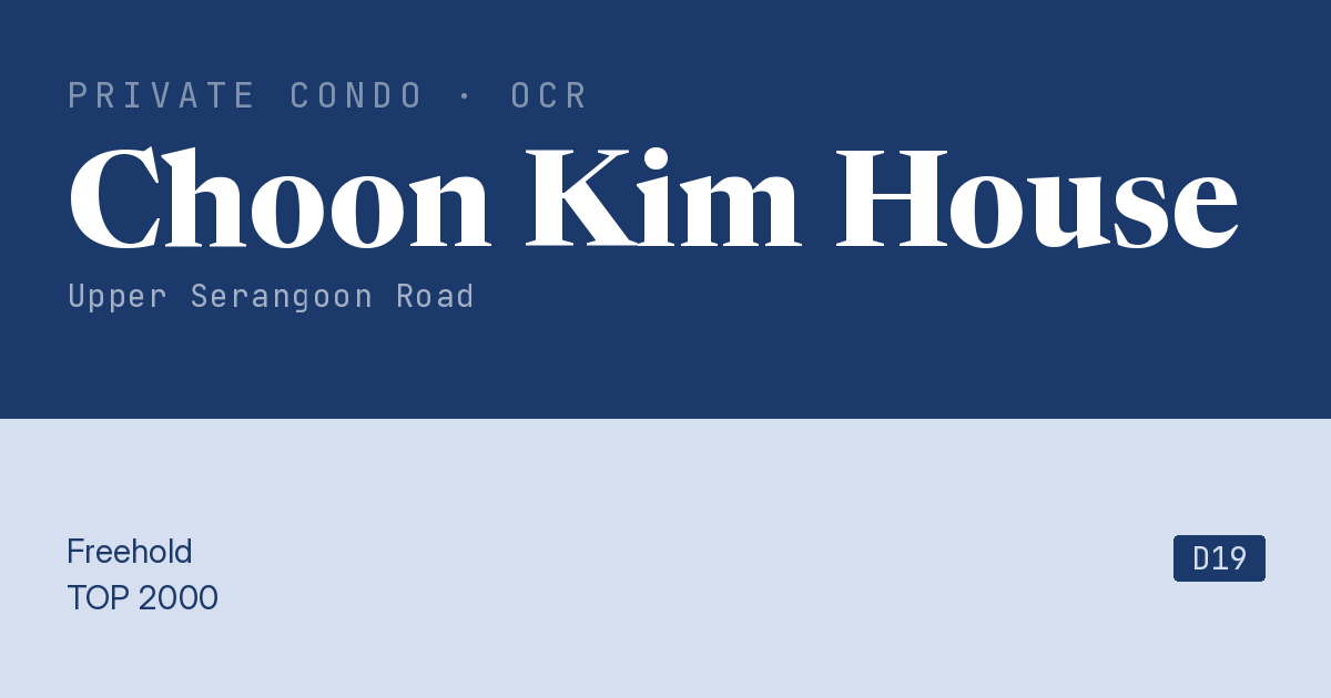 Choon Kim House Resale | Price, Transactions, Rental & Analysis