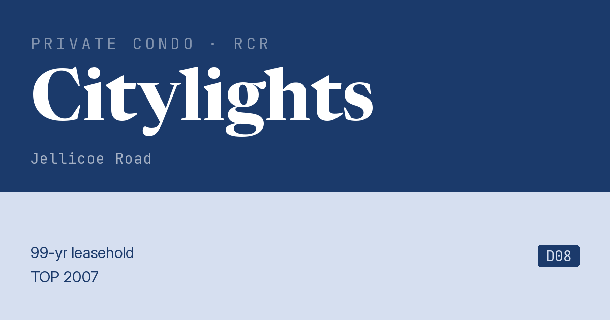 Citylights Resale | Price, Transactions, Rental & Analysis