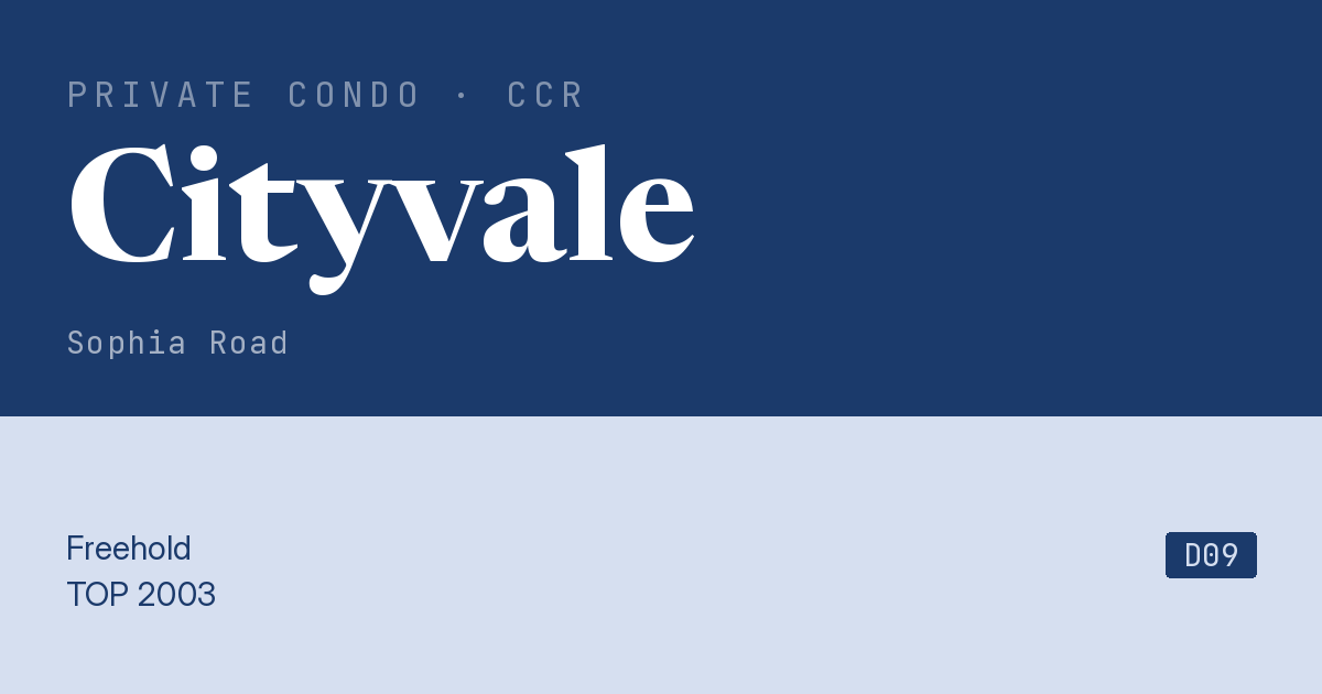 Cityvale Resale | Price, Transactions, Rental & Analysis