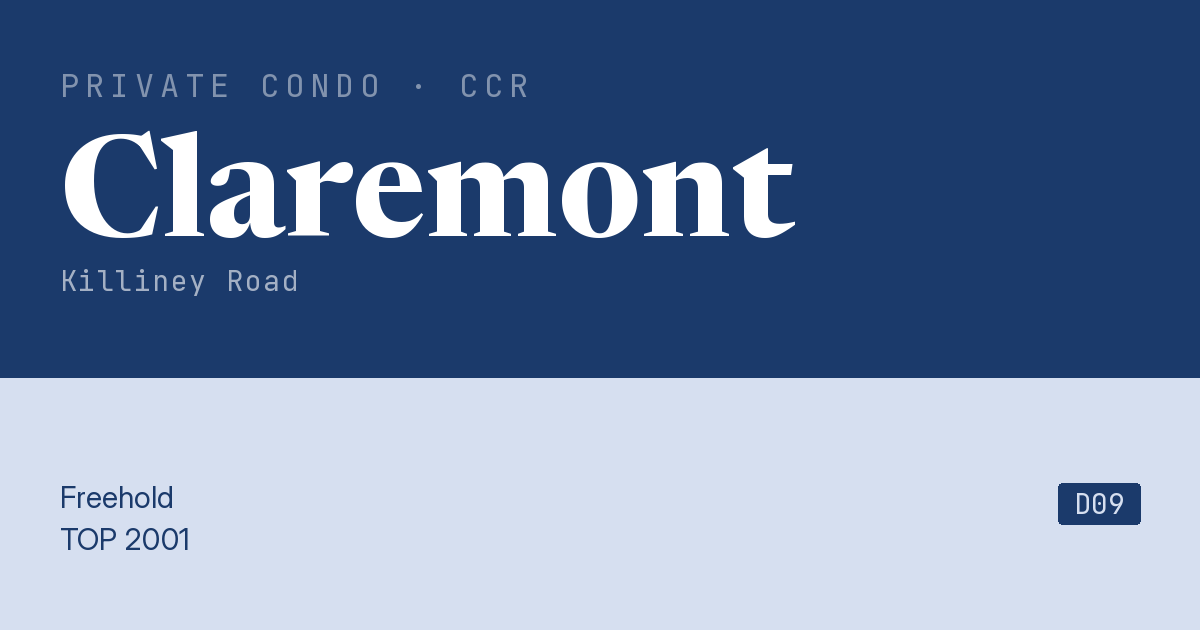 Claremont Resale | Price, Transactions, Rental & Analysis