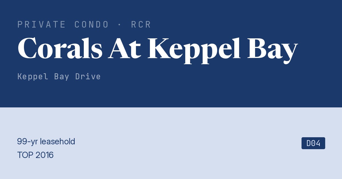 Corals At Keppel Bay Resale | Price, Transactions, Rental & Analysis