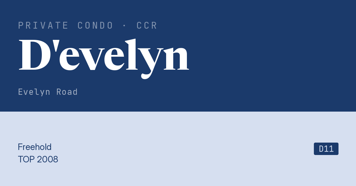 D'evelyn Resale | Price, Transactions, Rental & Analysis