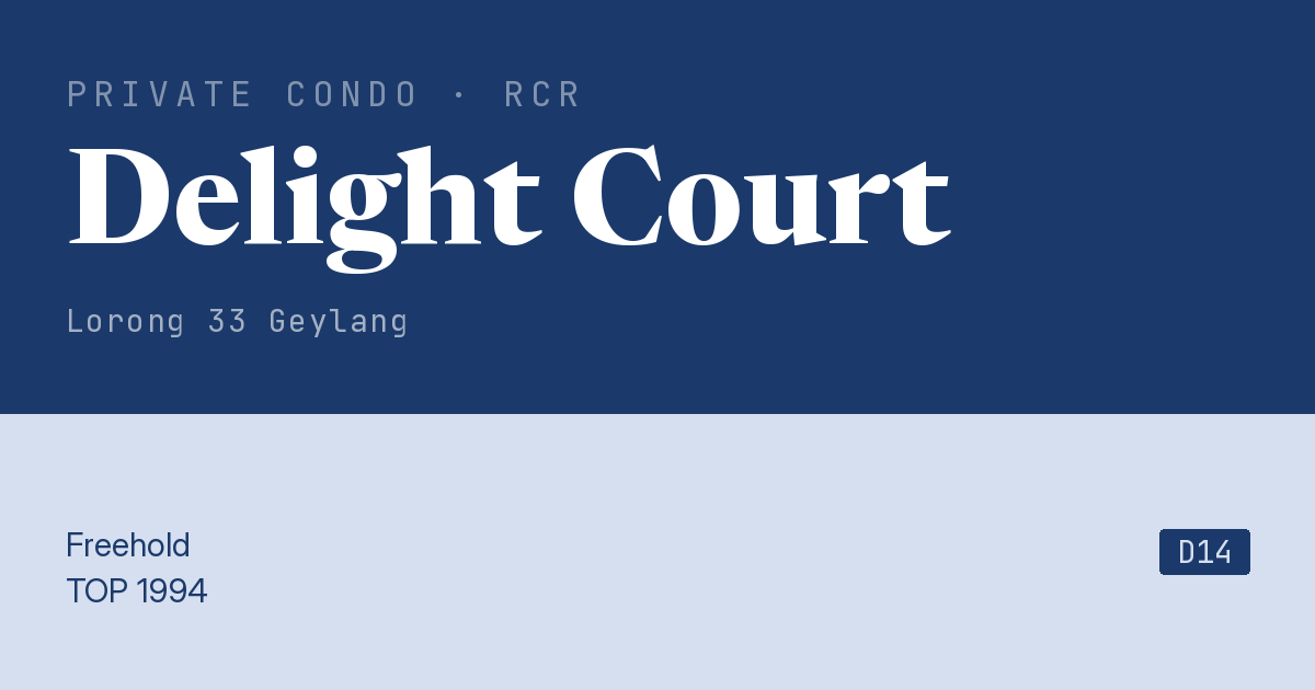 Delight Court Resale | Price, Transactions, Rental & Analysis