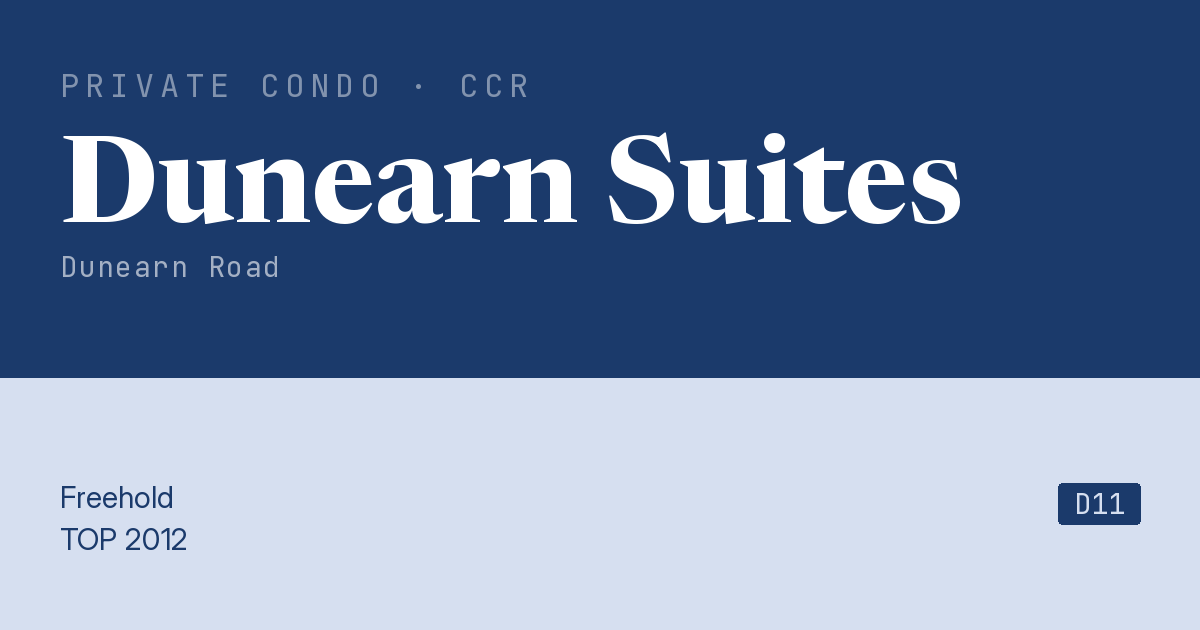 Dunearn Suites Resale | Price, Transactions, Rental & Analysis