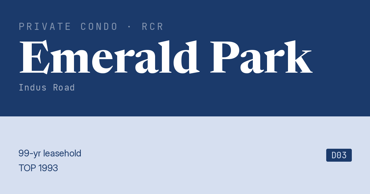 Emerald Park Resale | Price, Transactions, Rental & Analysis