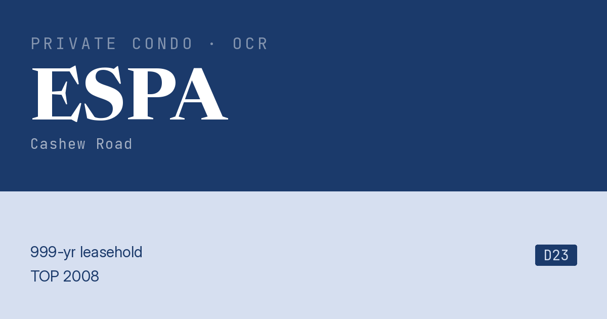 ESPA Resale | Price, Transactions, Rental & Analysis