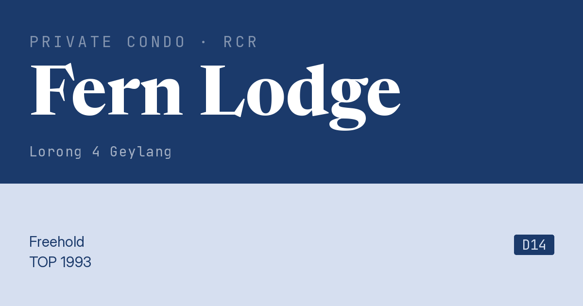 Fern Lodge Resale | Price, Transactions, Rental & Analysis