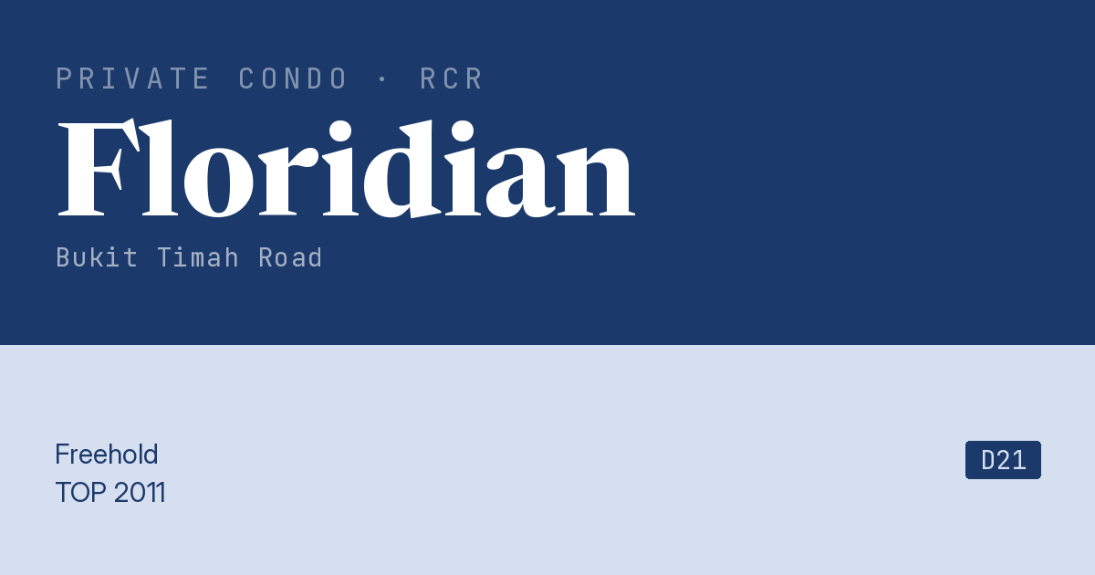 Floridian Resale | Price, Transactions, Rental & Analysis