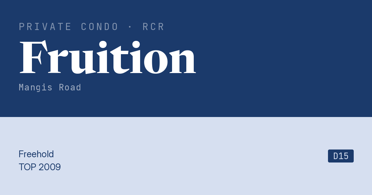 Fruition Resale | Price, Transactions, Rental & Analysis