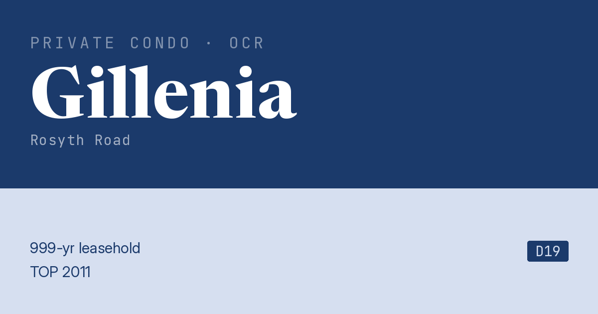 Gillenia Resale | Price, Transactions, Rental & Analysis