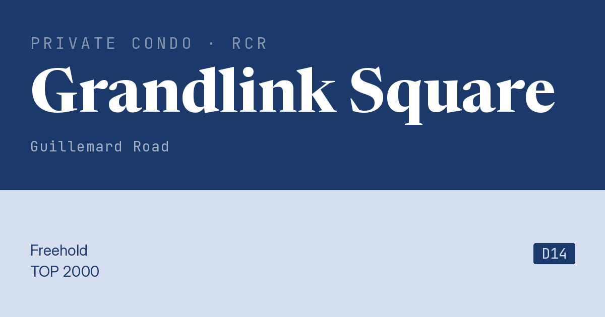 Grandlink Square Resale | Price, Transactions, Rental & Analysis