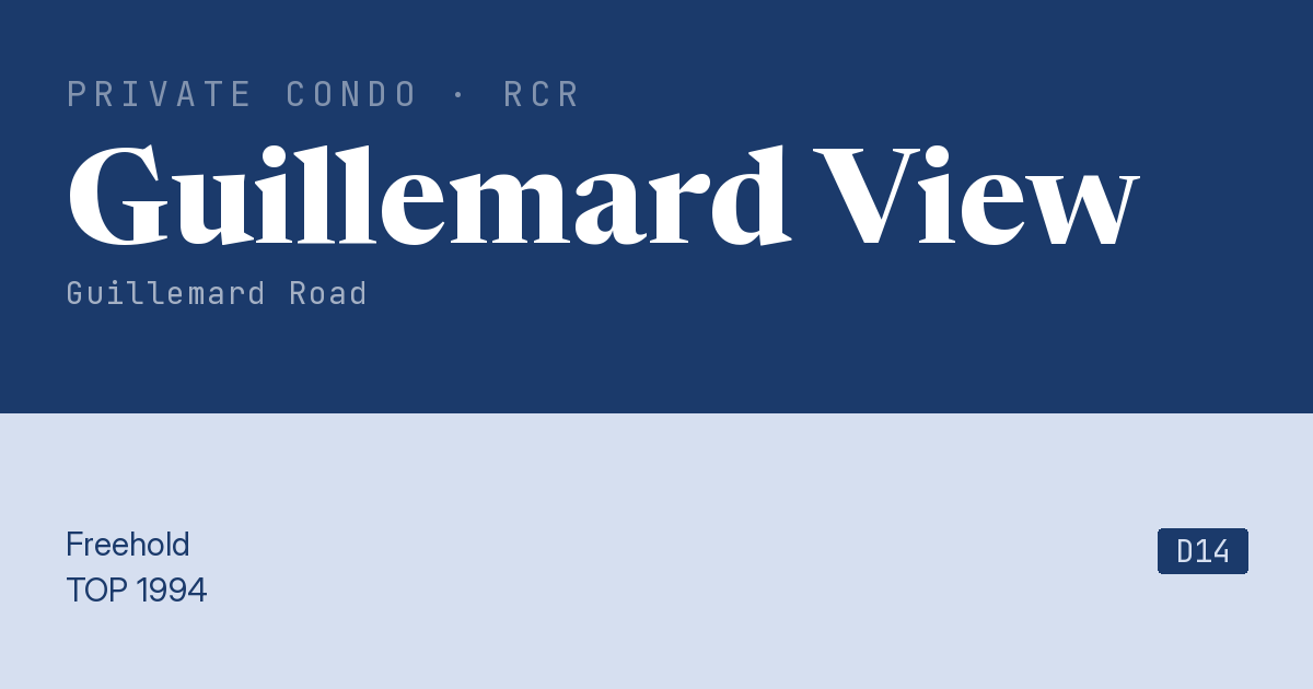 Guillemard View Resale | Price, Transactions, Rental & Analysis