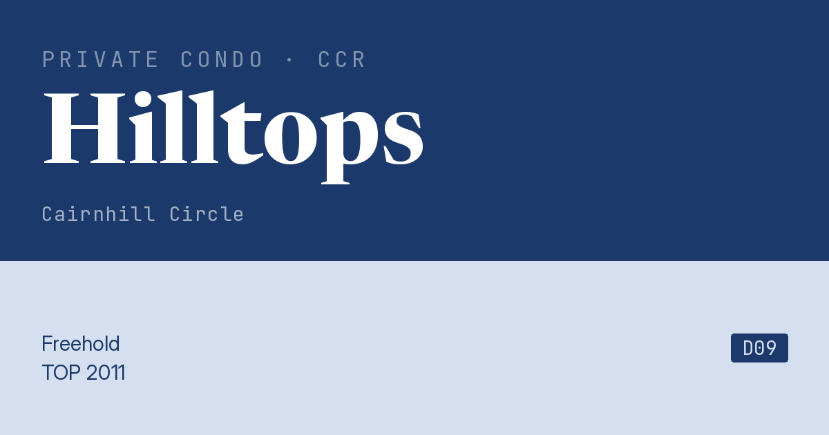 Hilltops Resale | Price, Transactions, Rental & Analysis