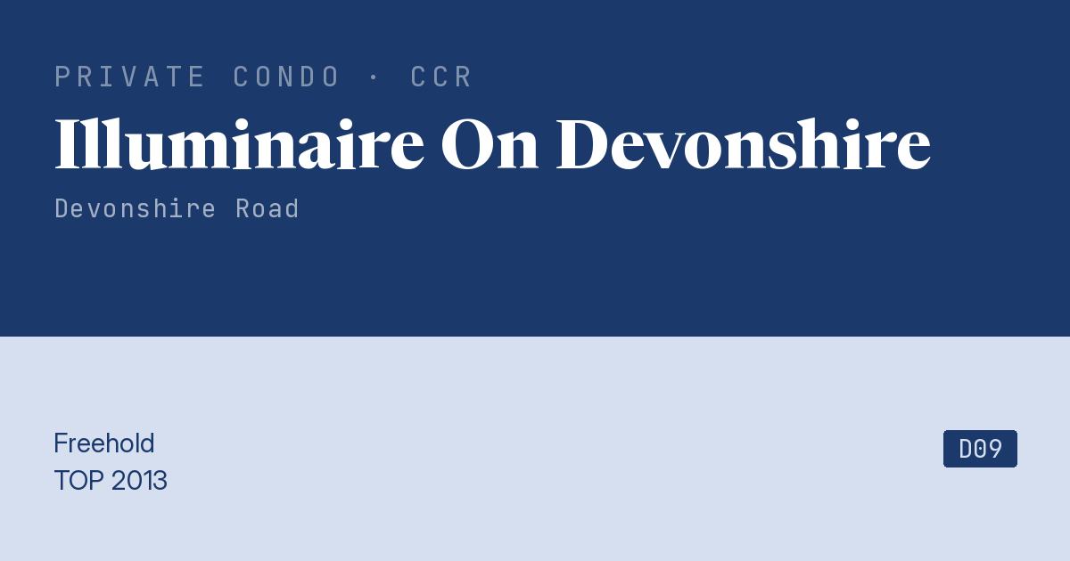 Illuminaire On Devonshire Resale | Price, Transactions, Rental & Analysis