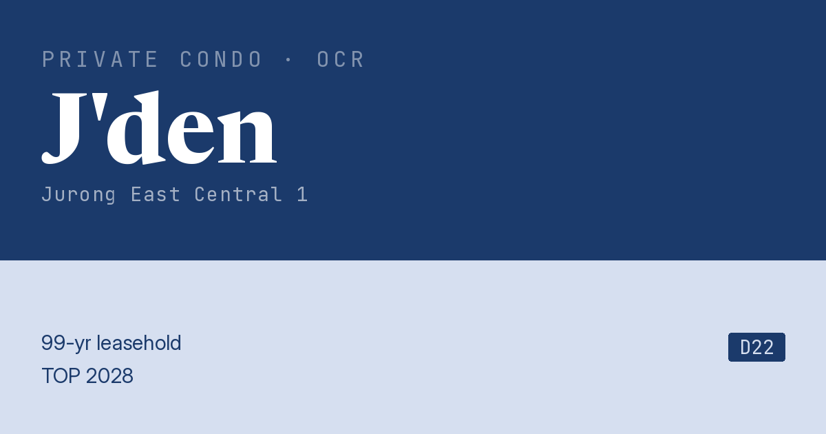J'den Resale | Price, Transactions, Rental & Analysis