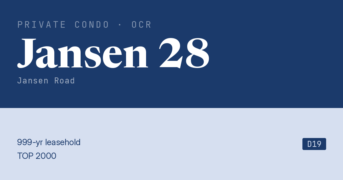 Jansen 28 Resale | Price, Transactions, Rental & Analysis