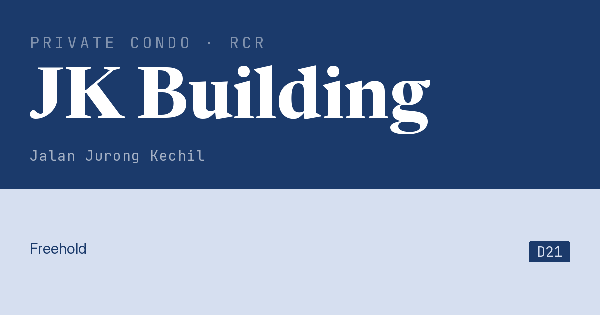 JK Building Resale | Price, Transactions, Rental & Analysis