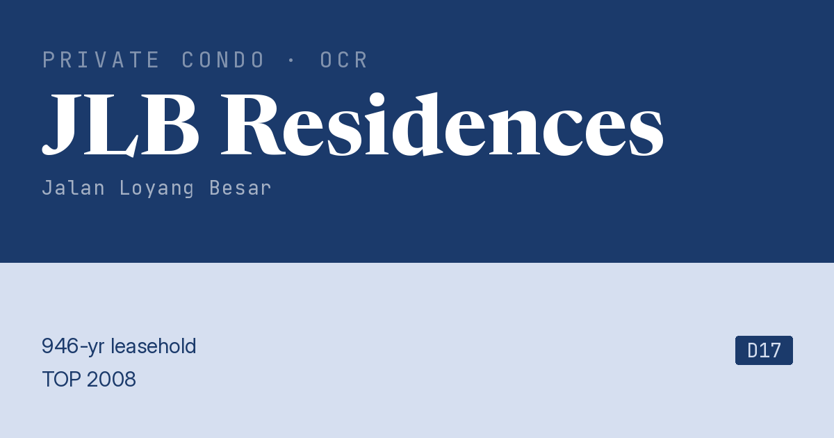 JLB Residences Resale | Price, Transactions, Rental & Analysis