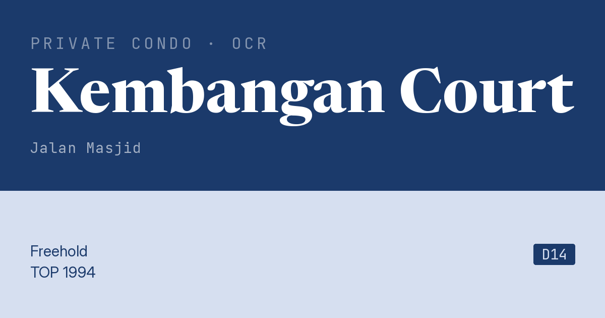 Kembangan Court Resale | Price, Transactions, Rental & Analysis