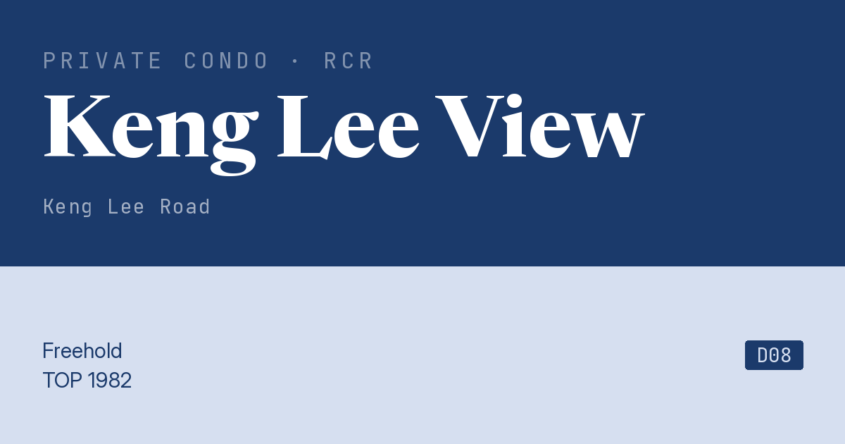 Keng Lee View Resale | Price, Transactions, Rental & Analysis
