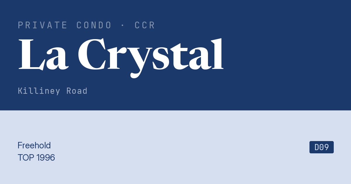 La Crystal Resale | Price, Transactions, Rental & Analysis