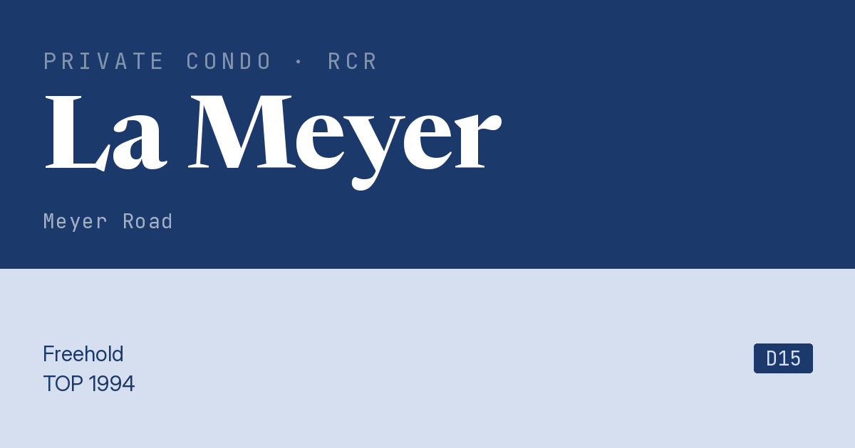 La Meyer Resale | Price, Transactions, Rental & Analysis