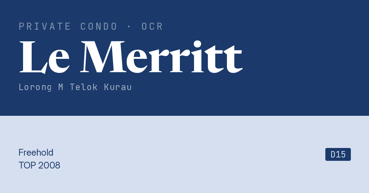 Le Merritt Resale | Price, Transactions, Rental & Analysis