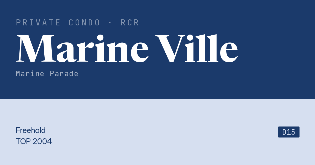 Marine Ville Resale | Price, Transactions, Rental & Analysis