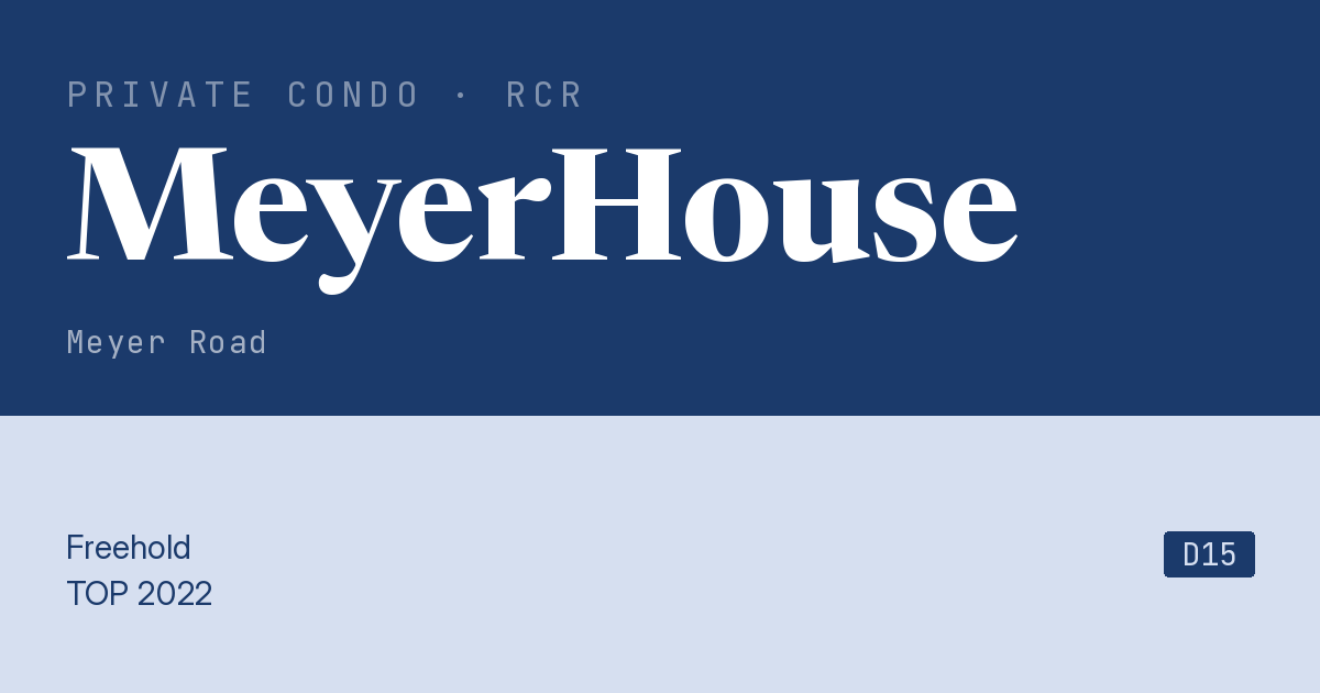 MeyerHouse Resale | Price, Transactions, Rental & Analysis