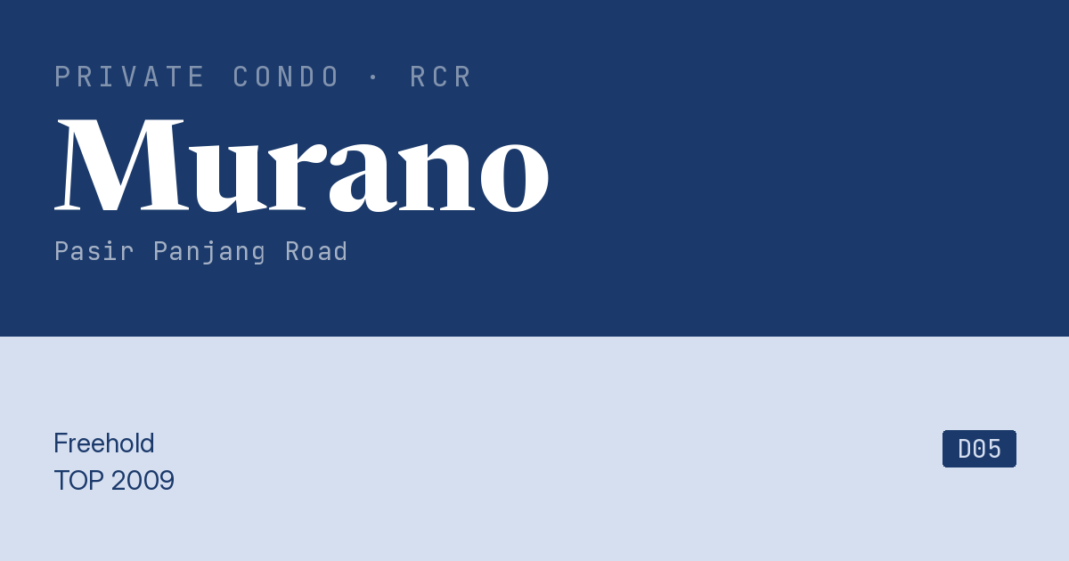 Murano Resale | Price, Transactions, Rental & Analysis