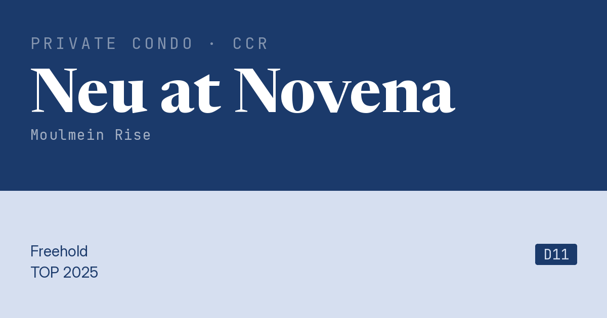 Neu at Novena Resale | Price, Transactions, Rental & Analysis
