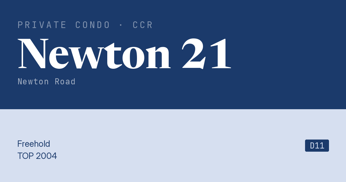 Newton 21 Resale | Price, Transactions, Rental & Analysis