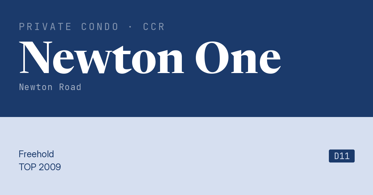 Newton One Resale | Price, Transactions, Rental & Analysis