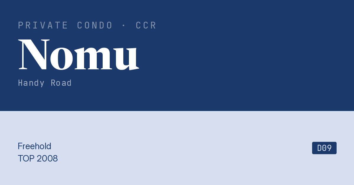 Nomu Resale | Price, Transactions, Rental & Analysis