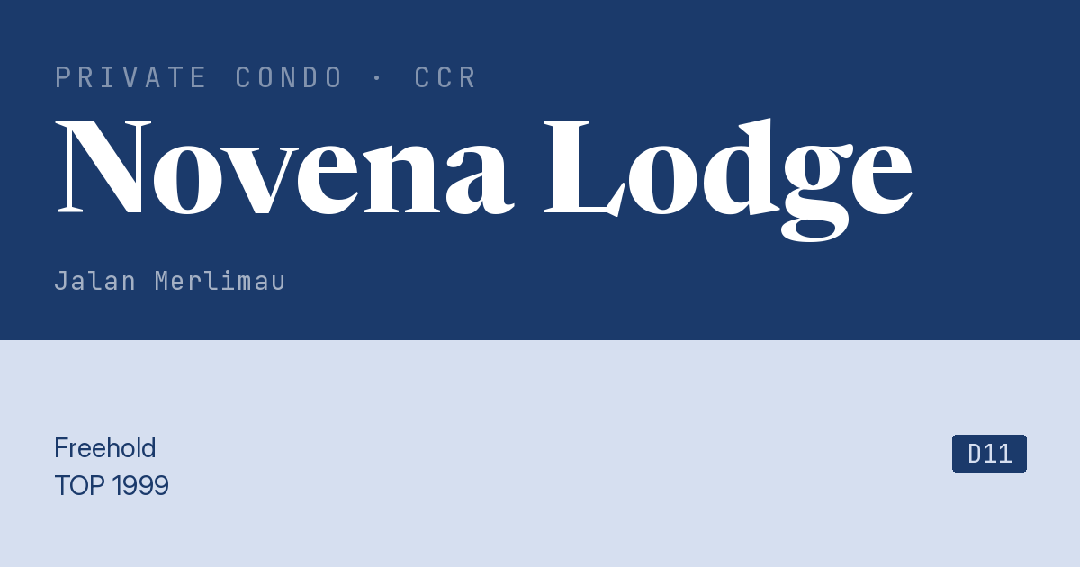 Novena Lodge Resale | Price, Transactions, Rental & Analysis