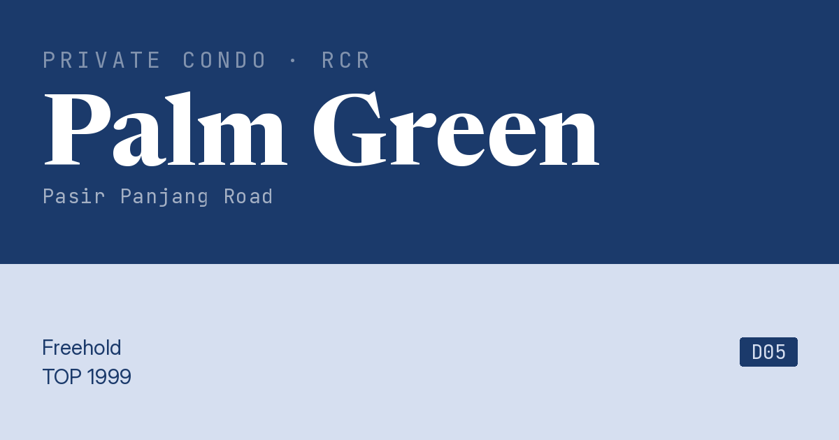 Palm Green Resale | Price, Transactions, Rental & Analysis