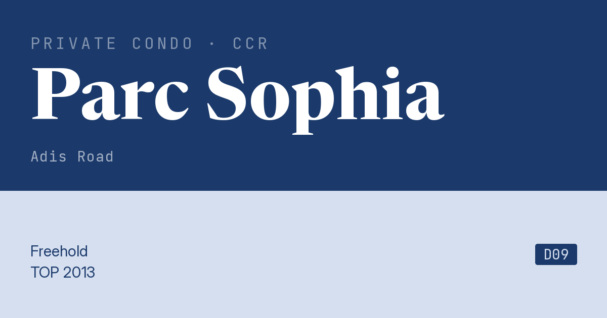 Parc Sophia Resale | Price, Transactions, Rental & Analysis