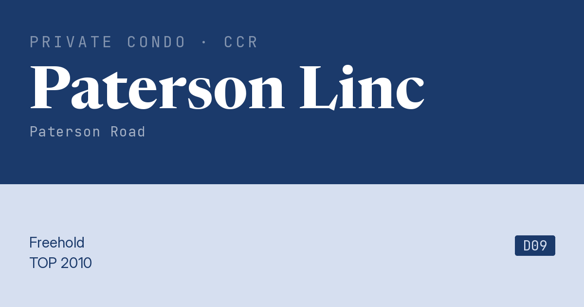 Paterson Linc Resale | Price, Transactions, Rental & Analysis