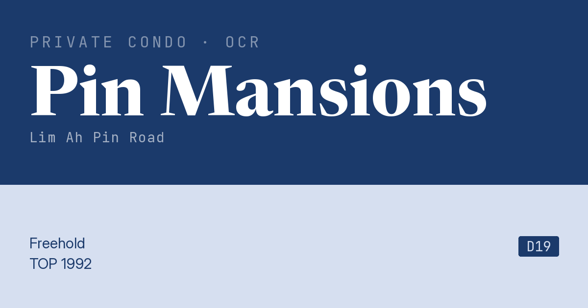 Pin Mansions Resale | Price, Transactions, Rental & Analysis