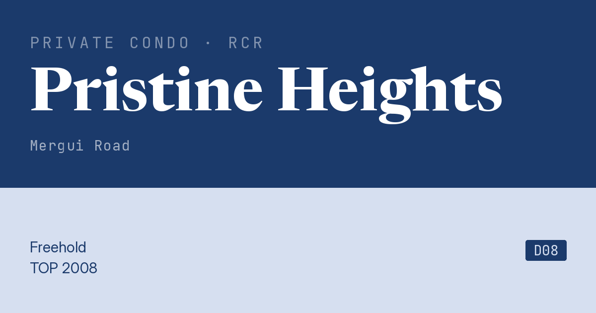 Pristine Heights Resale | Price, Transactions, Rental & Analysis