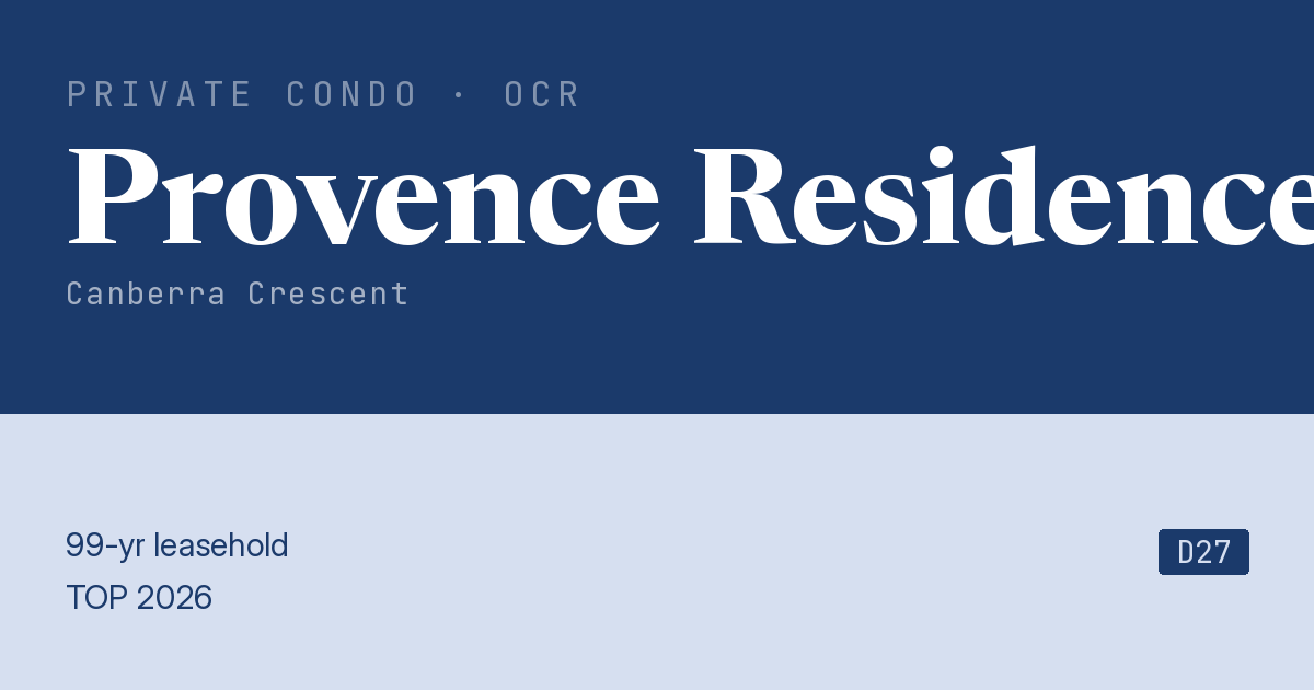 Provence Residence Resale | Price, Transactions, Rental & Analysis